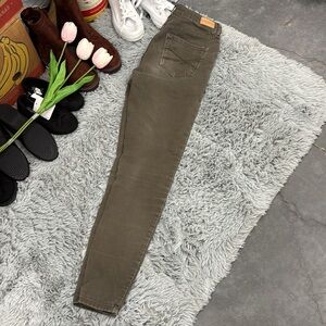 Aeropostale Olive Green Khaki High-Waisted Jeggings Women’s 0 Regular/Normal